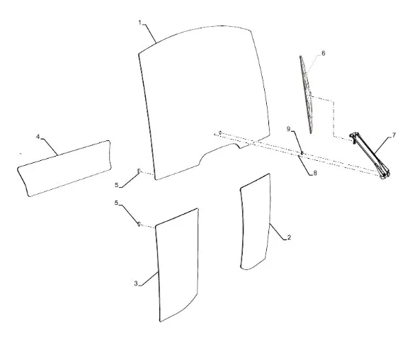 47583053 - Стекло лобовое